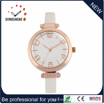 Skillful Design Water Resistant Quartz Watches with Yellow Plating